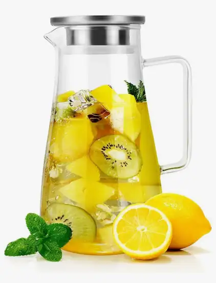 Jarra de Vidro com Inox 1,7L