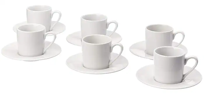 Jogo de Xícaras de Café 90ml 12 Peças