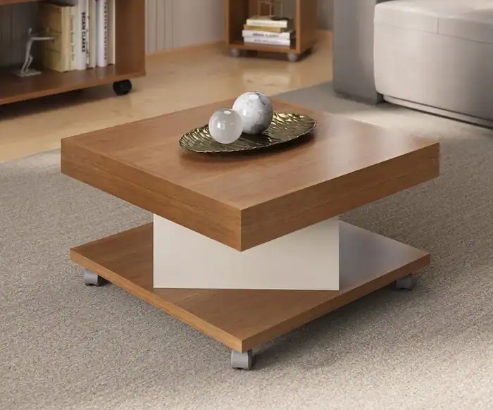 Mesa de Centro com Rodízios
